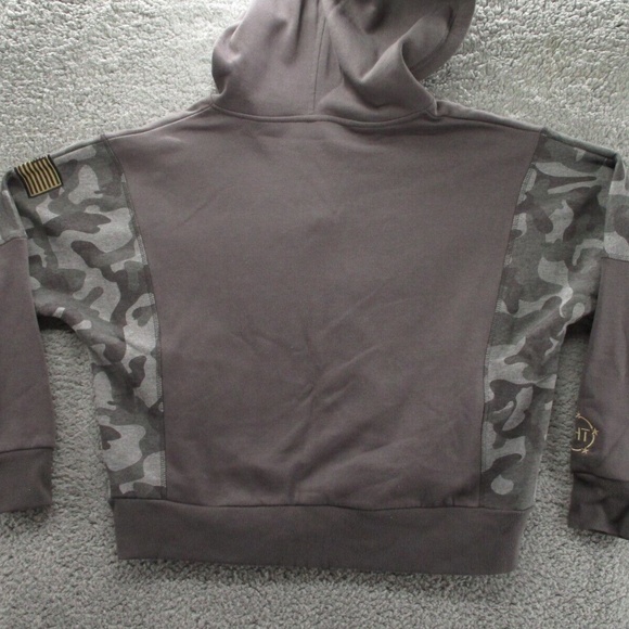 Colosseum Hoodie Arizona State University Sun Devils Womens M Gray Gold and Camo - Picture 14 of 16